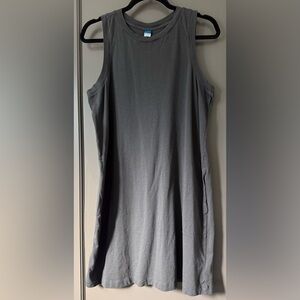Old Navy Charcoal Cotton Tank Dress with Pockets
